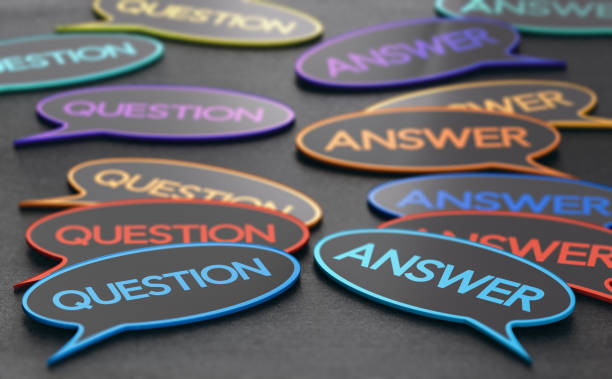 istockphoto-1156622227-612x612 Speech bubbles with the words question and answer. Concept of discussion forum or customer support. 3D illustration